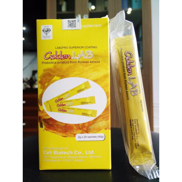 ✅ Men vi sinh Golden LAB – Bổ sung lợi khuẩn, tăng cường tiêu hóa, hấp thu dưỡng chất, giảm đầy hơi, tiêu chảy, táo bón