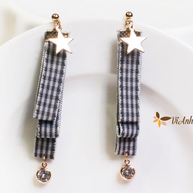 Ruy băng kẻ caro 1cm (8 màu)