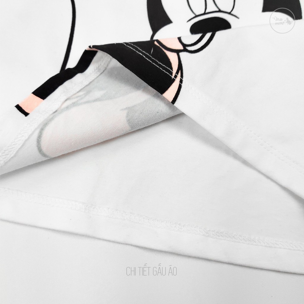 Bộ dài tay bé gái BIGFOX - MISS MEOW size đại, bộ thu đông cho bé chất cotton in Chuột MICKY 2-11 tuổi