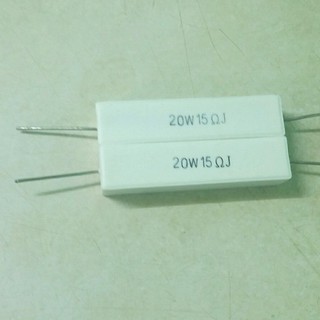 Điện trở sứ 20W15 OHM 2 cái