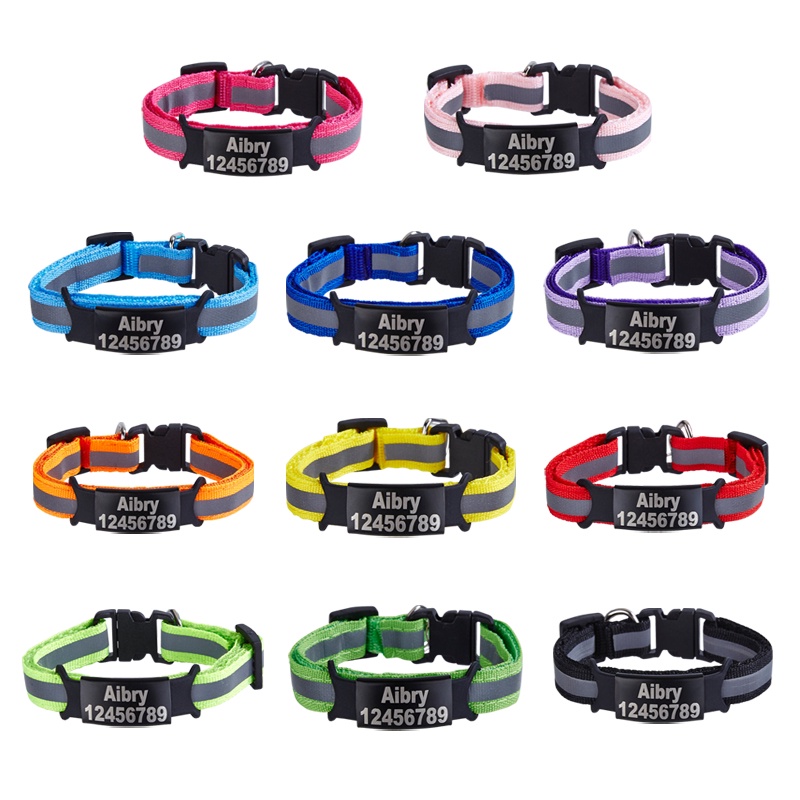 Vòng Cổ Nylon Tùy Chỉnh Gắn Chuông Hình Mèo Cá Tính An Toàn Cho Mèo Cưng