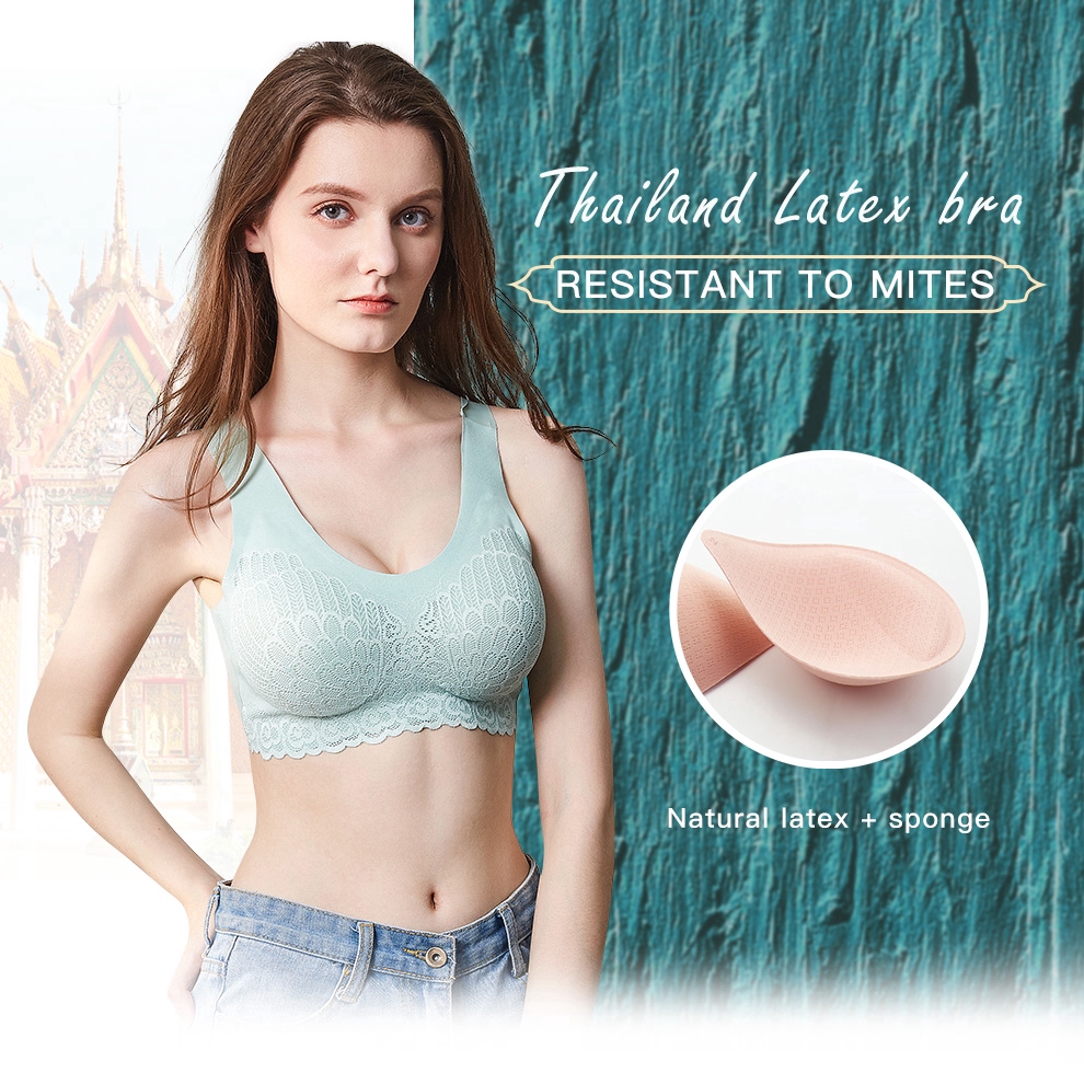 Áo Ngực Thể Thao Latex 4.0 Không Đường May Thoáng Khí Phong Cách Nhật Bản