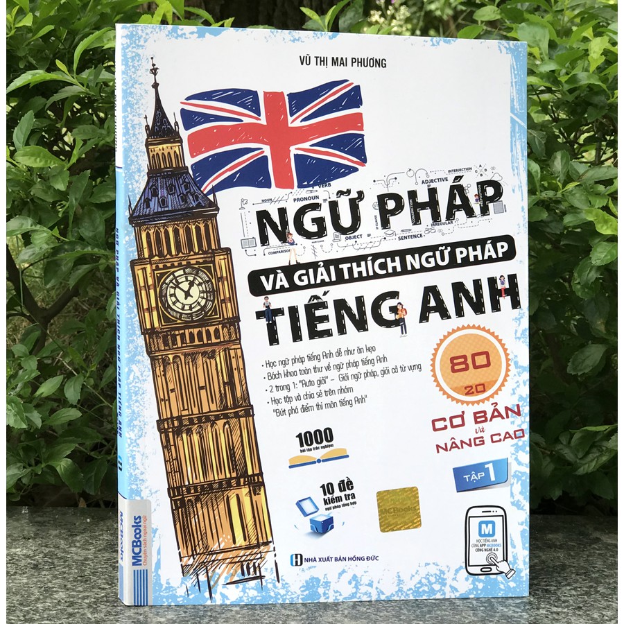 Sách -  Ngữ pháp và giải thích ngữ pháp tiếng Anh 80/20 cơ bản và nâng cao (Bộ 2q, lẻ tùy chọn) | BigBuy360 - bigbuy360.vn