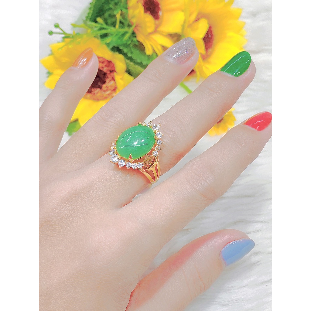 Nhẫn nữ đính xoàn mạ 18k cao cấp P1151