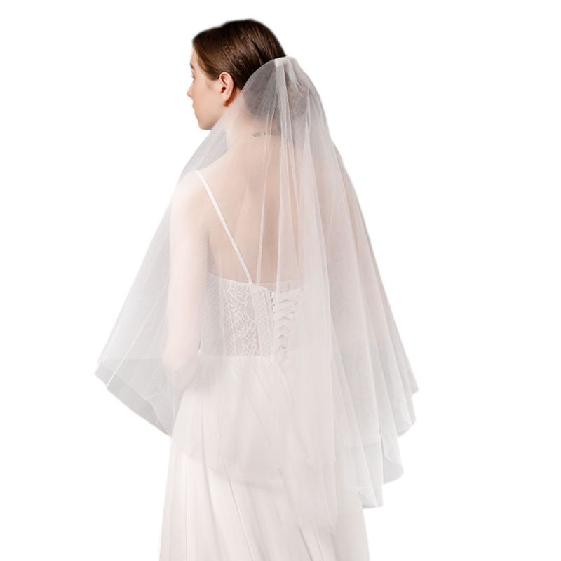 Mạng Che Mặt Bằng Vải Lưới Màu Nude Siêu Dài Dùng Chụp Ảnh Cưới