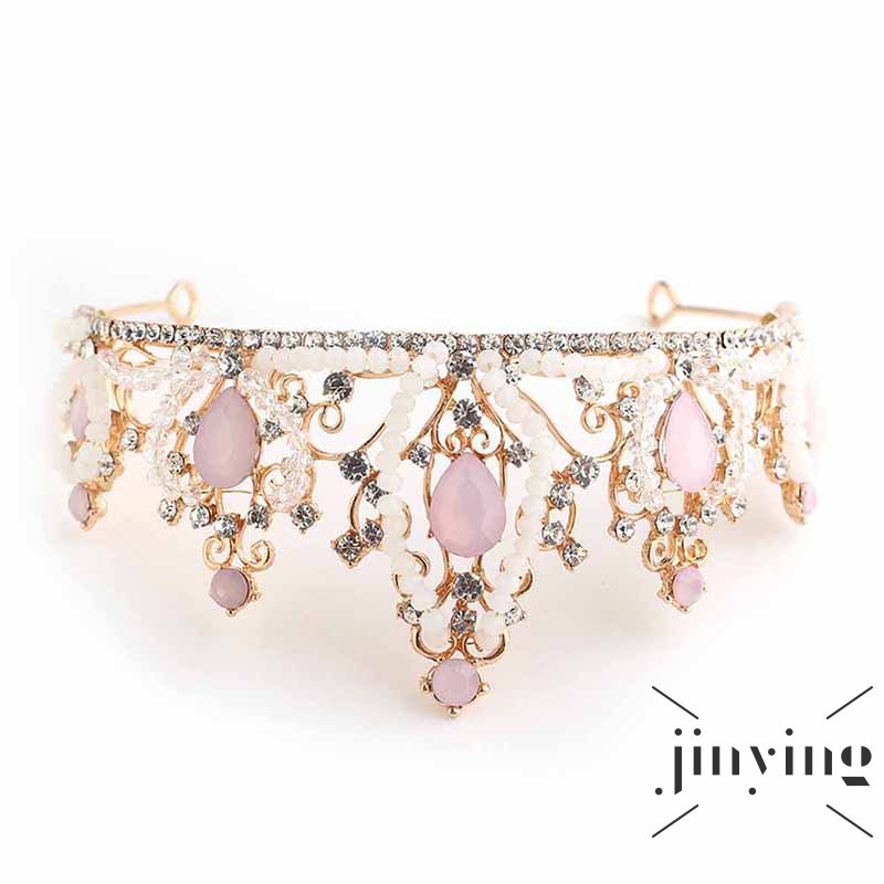 GETNOIVAS Băng đô vương miện đính đá thời trang cho bé gái