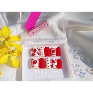 Nailbox - móng up thiết kế - quả dâu