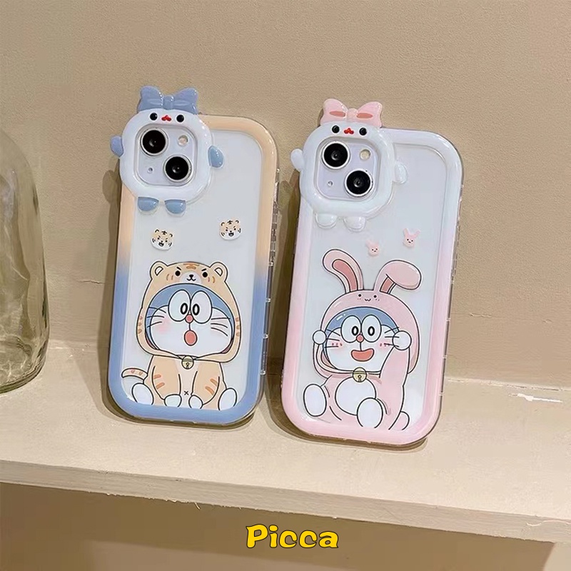 Ốp Điện Thoại Họa Tiết Hoạt Hình Doraemon 3D Cho IPhone 7 8 14 Plus 13 11 12 14 Pro MAX XR X 6 6S Plus XS MAX SE