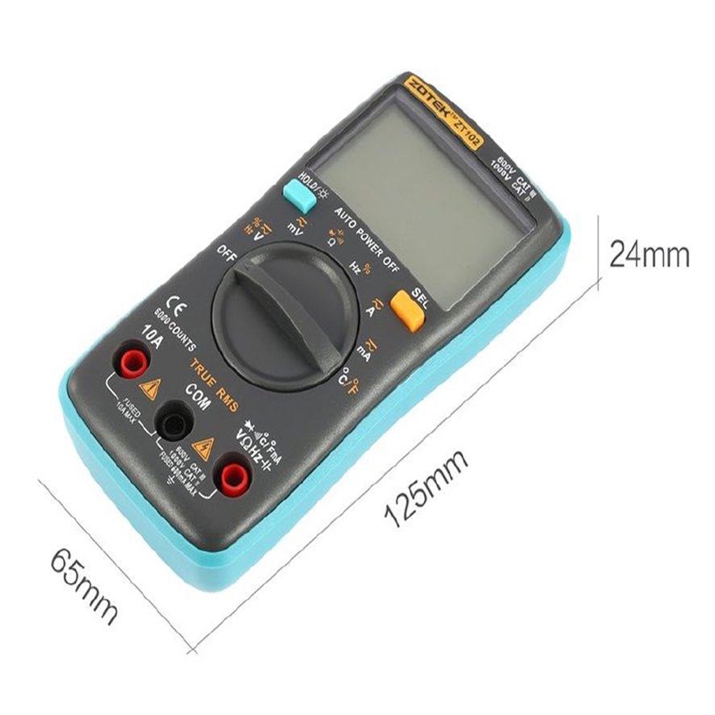 ⚠️𝗙𝗿𝗲𝗲 𝗦𝗵𝗶𝗽⚠️Đồng Hồ Vạn Năng,Zoyi ZT-102 Hiển Thị Kỹ Thuật Số,Đồng Hồ Đo Điện Tử Vạn Năng Zoyi ZT-102- Bảo Hành 12T