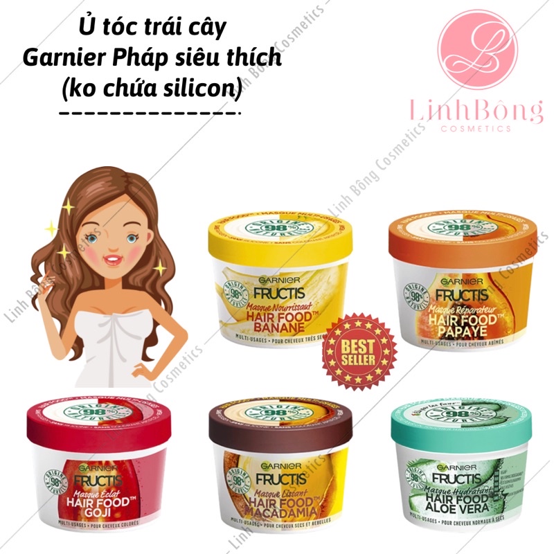 Ủ TÓC SIÊU PHỤC HỒI TRÁI CÂY 3IN1 GARNIER FRUCTIS (hàng Pháp đủ bill)