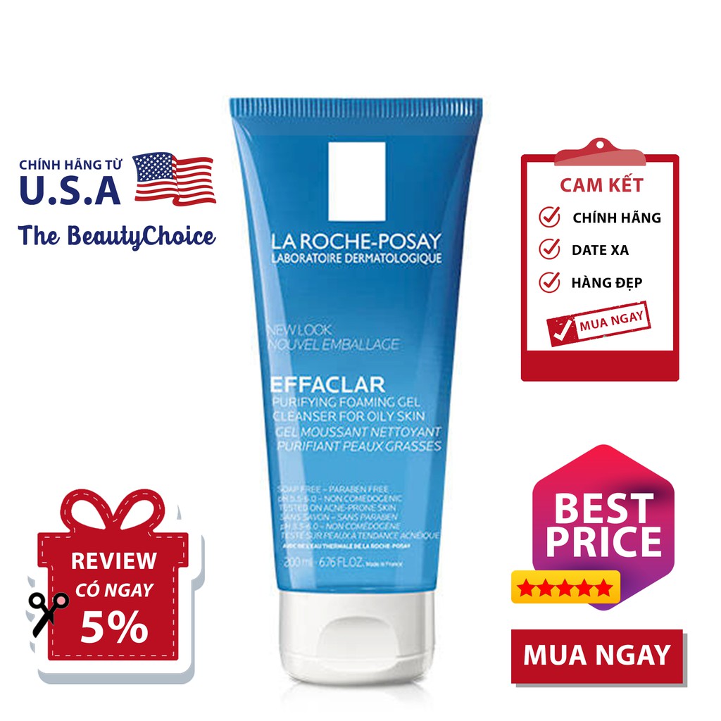 Sữa Rửa Mặt Kiểm Soát Dầu La Roche-Posay Effaclar Gel (400mL) | BigBuy360 - bigbuy360.vn