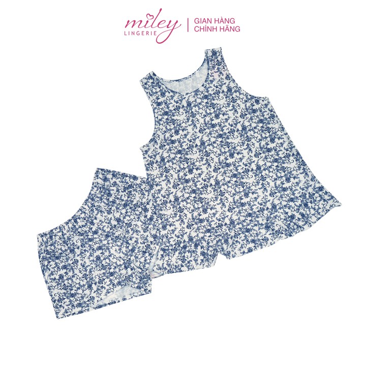 Đồ Mặc Nhà Nữ Sát Nách Thun Lụa Cao Cấp Nature Wind Miley Lingerie_DBP0601