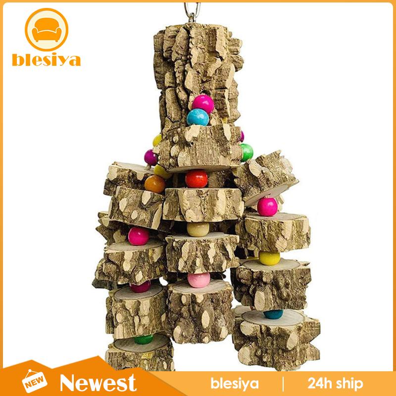 Đồ chơi gặm bằng gỗ tự nhiên cỡ lớn cho vẹt