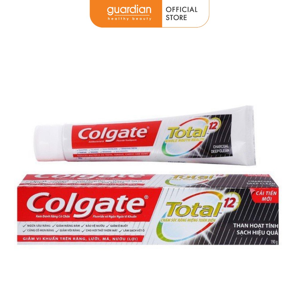 Kem đánh răng Colgate Total than hoạt tính bảo vệ toàn diện 190g