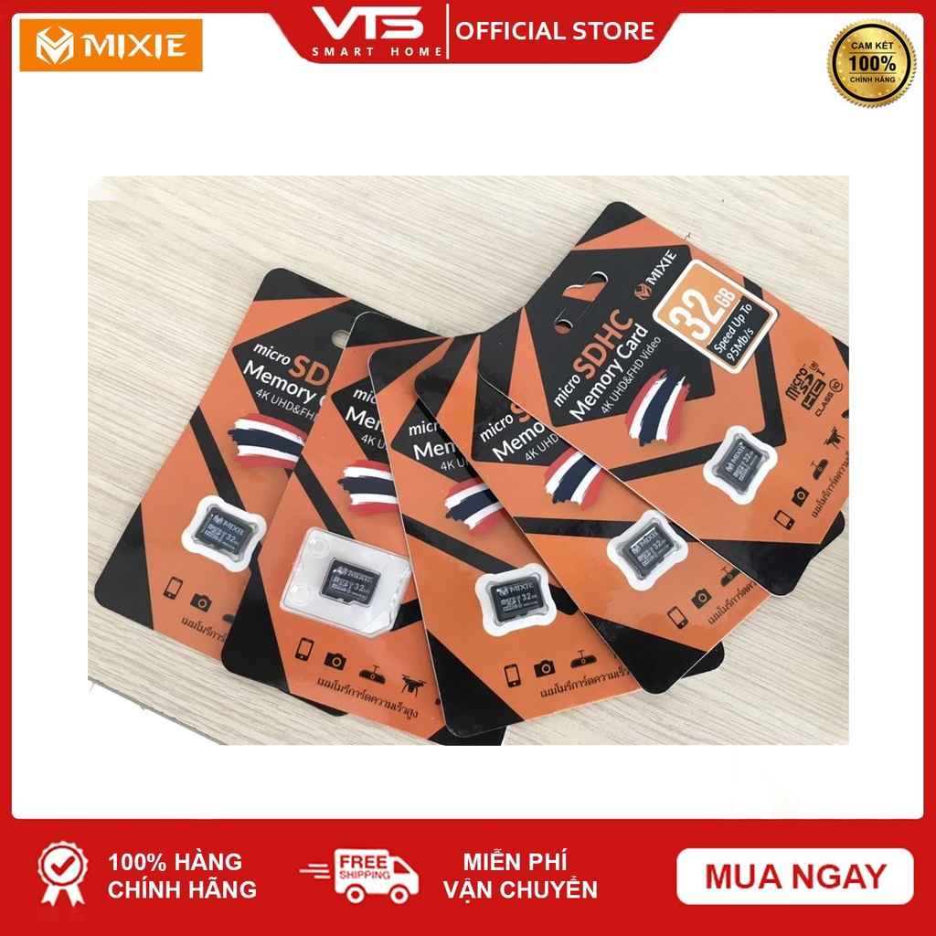 Thẻ nhớ Micro SD Mixie 32GB 95MB/s U3, Chuyên dụng cho Camera Chính Hãng, Bảo Hành 3 Năm - VTS Store