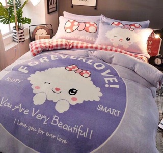 SET CHĂN GA GỐI NỈ NHUNG