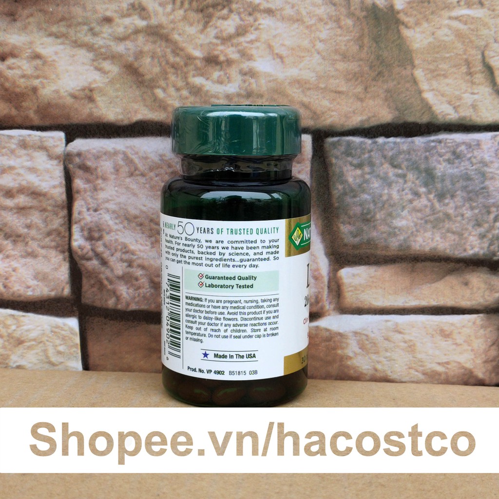 Viên uống Lutein Nature Bounty 30 viên - Tăng Cường Thị Lực Bổ Sung Lutein Zeaxanthin Cho Mắt | Thế Giới Skin Care