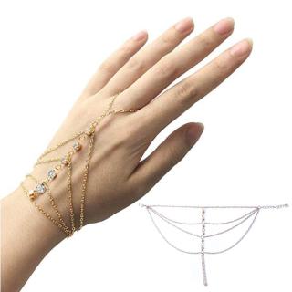 Vòng đeo tay dạng chuỗi xích nhiều lớp thời trang