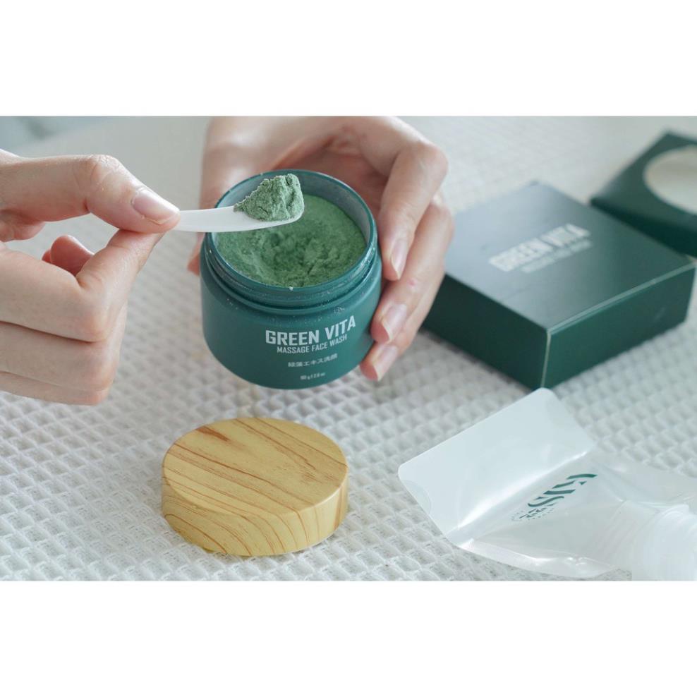 Bột Rửa Mặt Vi Tảo Kis22 Green Vita 80gram Chính Hãng Maxicorp | BigBuy360 - bigbuy360.vn
