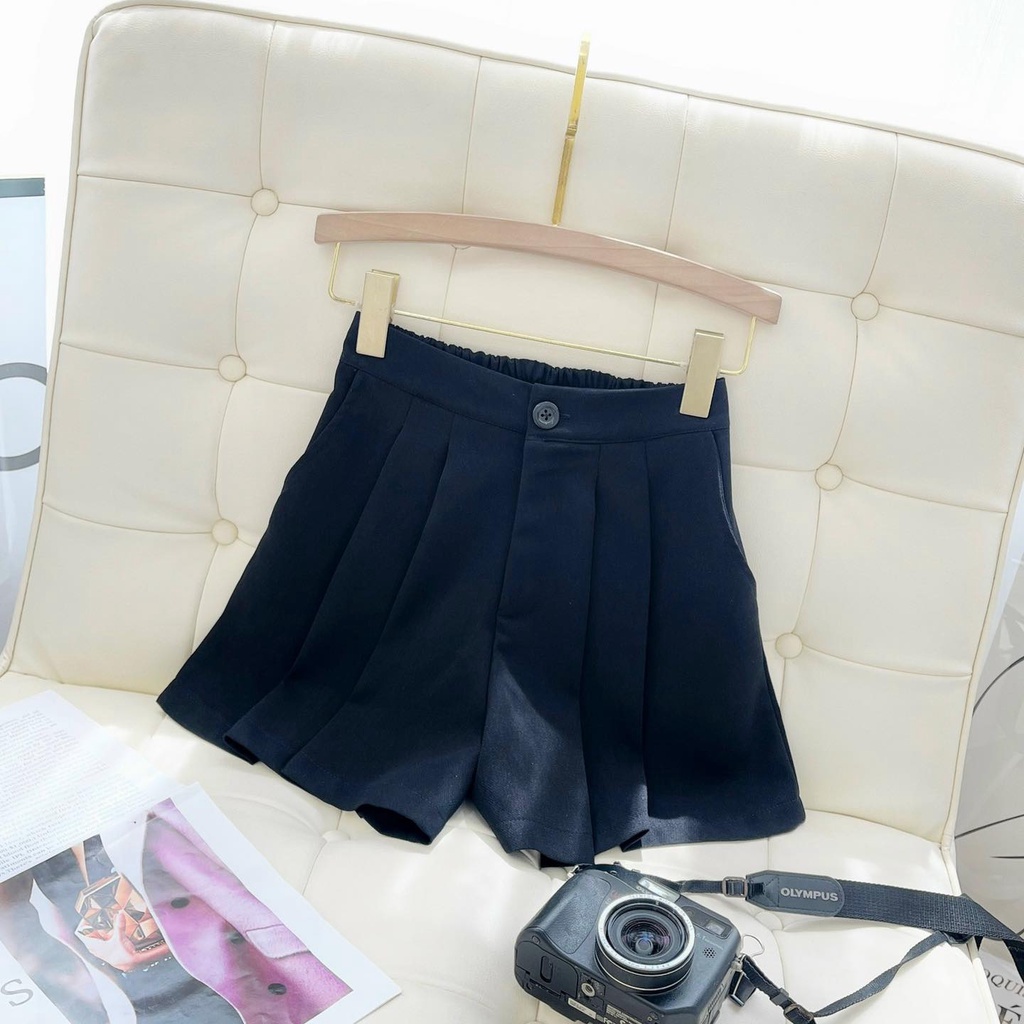 [HÀNG THIẾT KẾ CAO CẤP] Quần Short Lưng Thun Xếp Li Nhiều Màu Chất Cotton