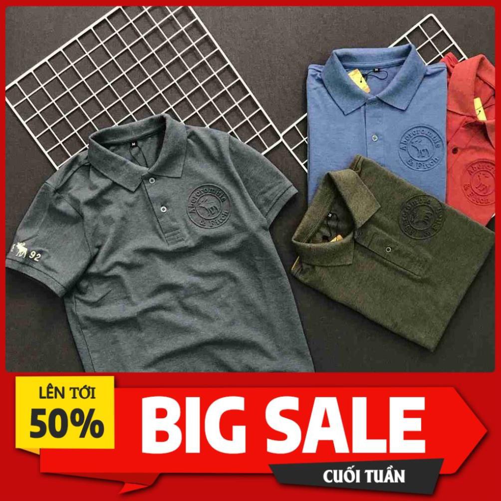 Áo thun nam FREESHIP 50K áo nam có cổ polo tay ngắn cao cấp Mới phong cách dập nổi logo Liyor - ATCS068 ྇