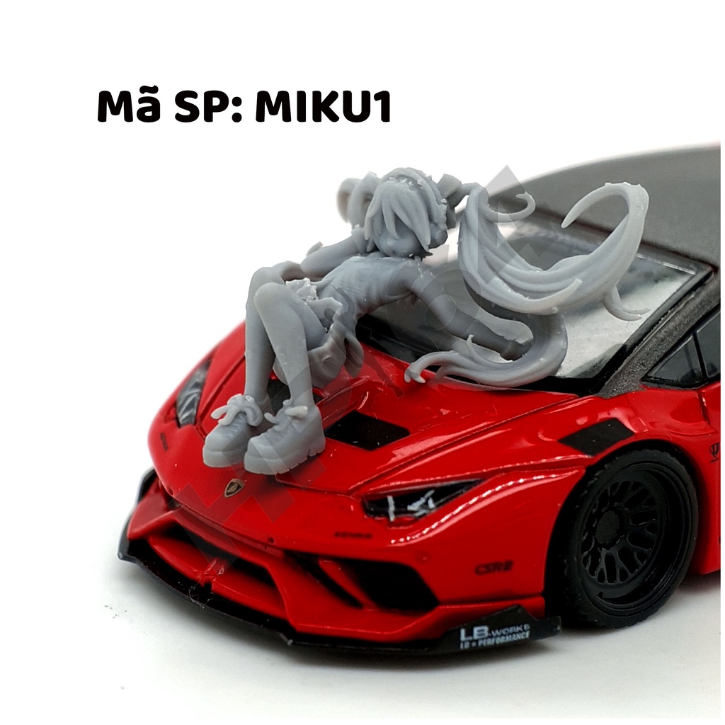 Mô hình nhân vật thô chưa sơn tỉ lệ 1/64 Anime