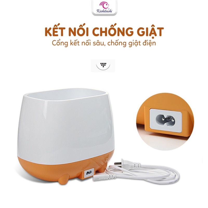 Máy ủ sữa đôi, hâm sữa KICHILACHI cho bé, có 4 chức năng hâm sữa, ủ sữa, hâm thức ăn và tiệt trùng tiện lợi cho mẹ