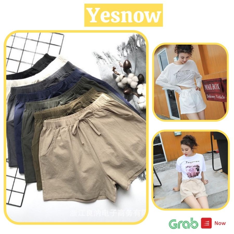 Quần short, quần đùi nữ vải đũi siêu mát