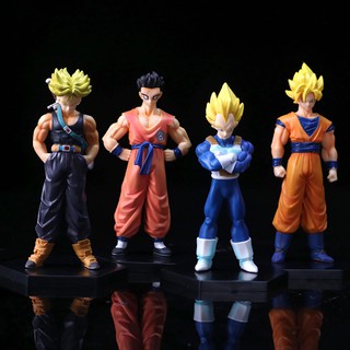 Mô Hình Dragon Ball Super Saiyan Z - Set 4 Mô Hình Goku Vegeta Trunks Yamcha