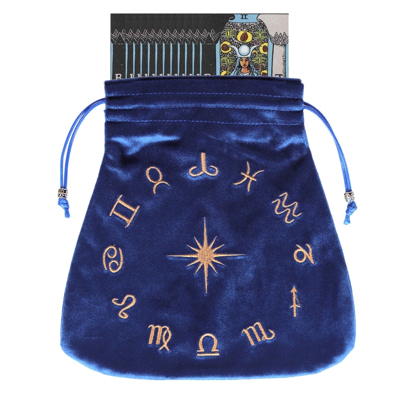Túi Dây Rút Đựng Bài Tarot Chất Liệu Nhung Nỉ