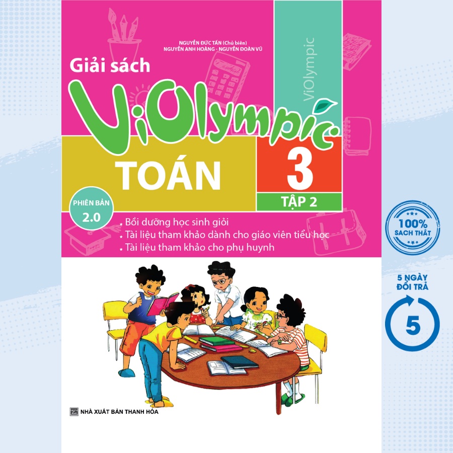 Sách - Giải Sách Violympic Toán 3 Tập 2 Phiên Bản 2.0 - KV