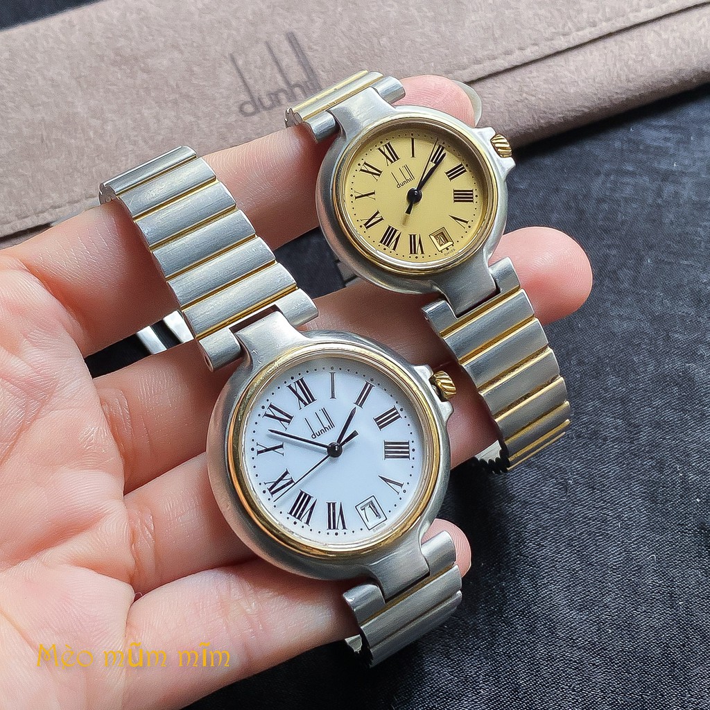 - NỮ - DUNHILL - ĐỒNG HỒ USED HÀNG HIỆU ANH QUỐC >>> MỚI 98% / SWISS MADE / CHỐNG NƯỚC