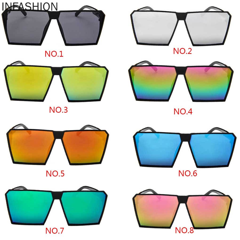 Kính Mát Gọng Vuông Bản To Phong Cách Cổ Điển