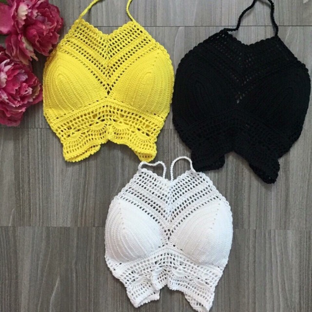 Bikini len móc che ngực 