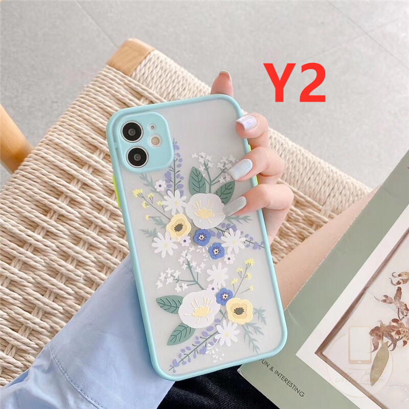Camera Protector Skin Feel Case Xiaomi Redmi Note10 Note10s Note10pro Note10promax Note10proplus 9 9A Note9 Note8 Note9pro Note9s Note8PRO Xiaomi Poco M3 Redmi  poco x3 /x3 nfc 9C/9C NFC Redmi Note7 Fashion Lavender Flowers Shockproof Cover