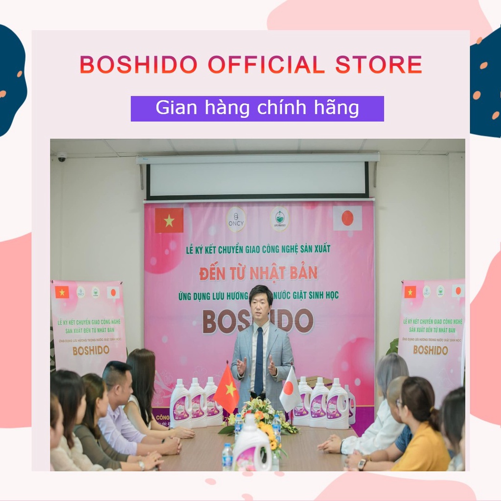 Combo 2 can nước giặt boshido Nhật Bản ưu đãi ( 3,2 lít x 2 ) có quà tặng ưu đãi của shop