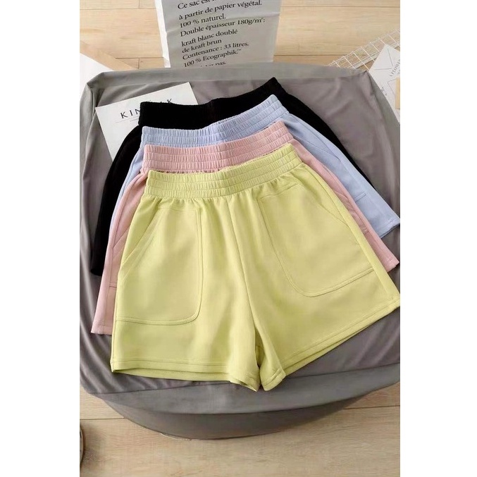 Tập thể dục Chạy Bộ Quần Short Mùa Hè mới phong cách Hàn Quốc thể thao dáng rộng Quần Short ống rộng Plus Kích Thước P5