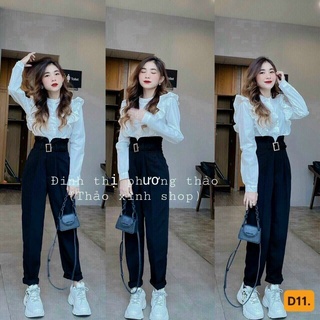 [Ảnh Thật] Sét áo sơ mi - quần công sở