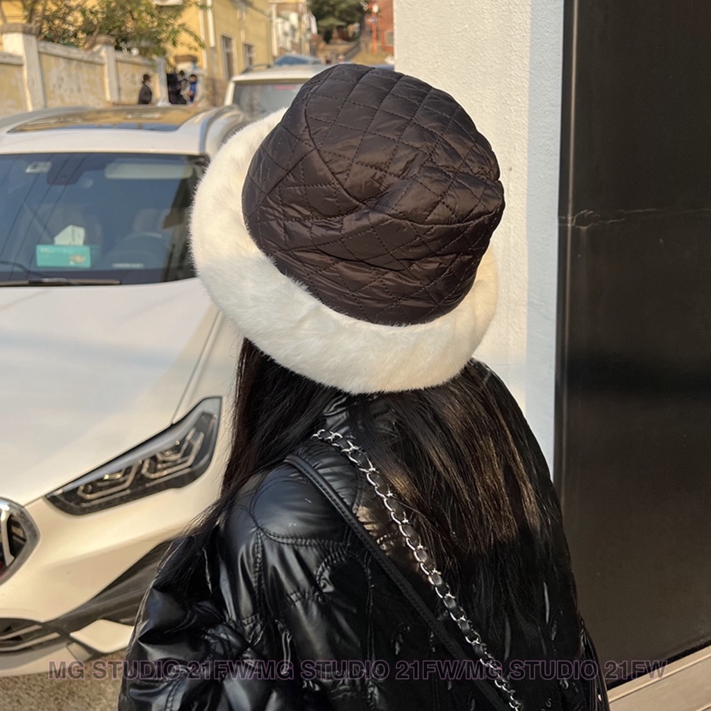 Mũ giữ ấm MG STUDIO vải bông dành cho mùa đông 3 màu sắc lựa chọn