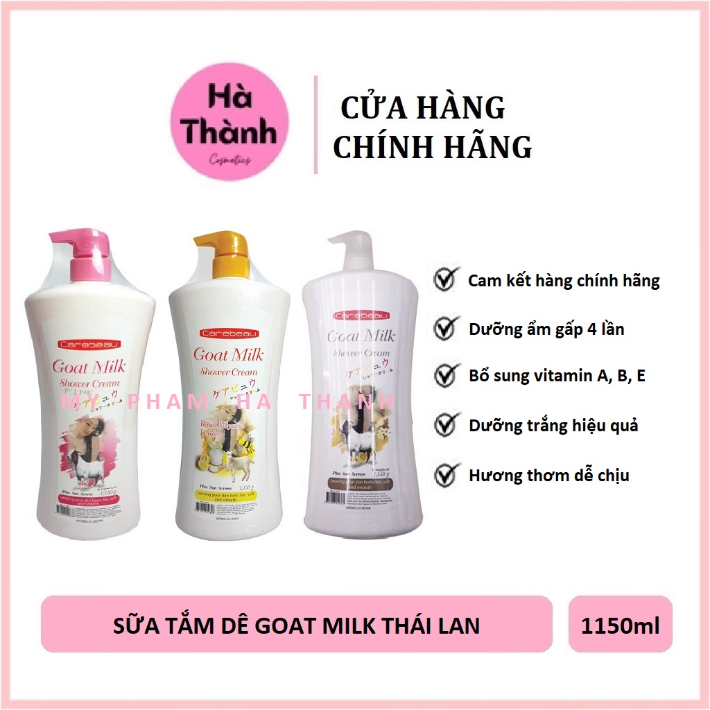 Sữa Tắm Dê Goat Milk 1150ml, Hàng Nội Địa Thái Lan, Siêu Thơm Cho Da Mềm Mại