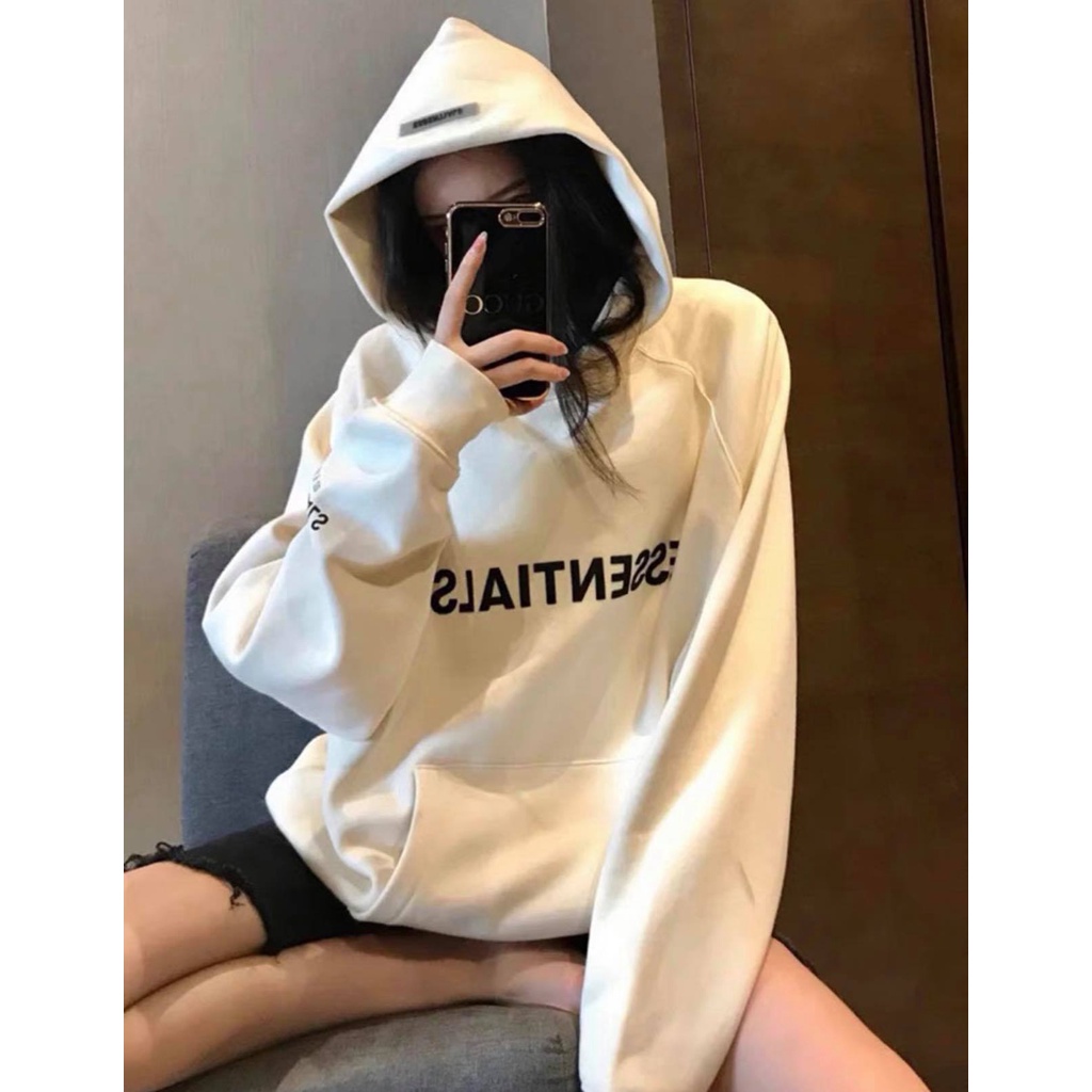 Áo hoodie essentials in ngực , áo nỉ mũ unisex dáng rộng street tyle nam nữ , Cocmer_vn | BigBuy360 - bigbuy360.vn