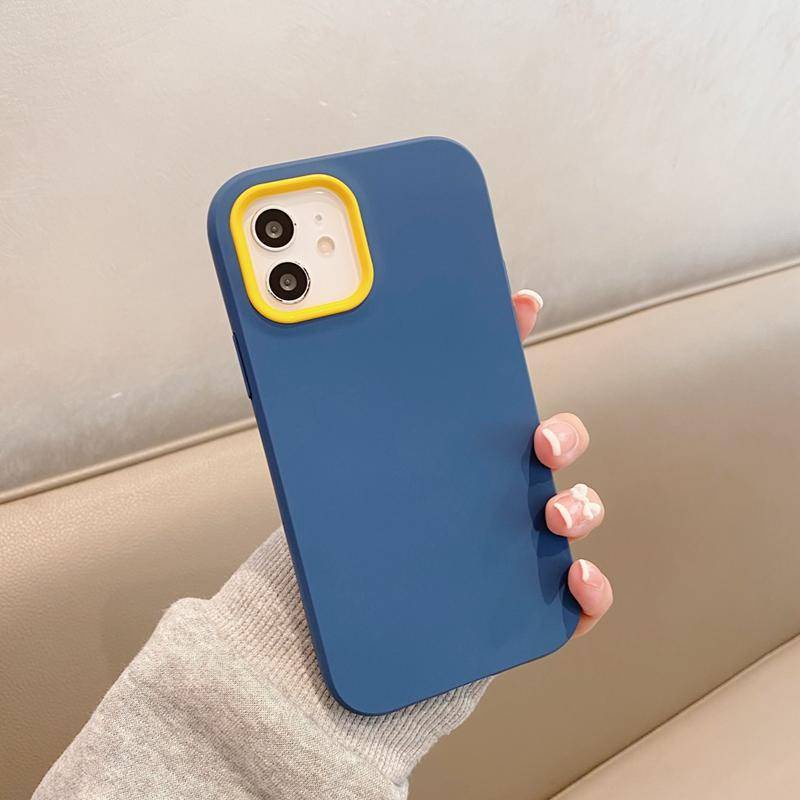 Ốp Điện Thoại Silicon Mềm Mặt Nhám Chống Sốc Màu Kẹo Cho iPhone 13 12 11 Pro MAX X XS MAX XR SE 2022 2020 7 8 Plus