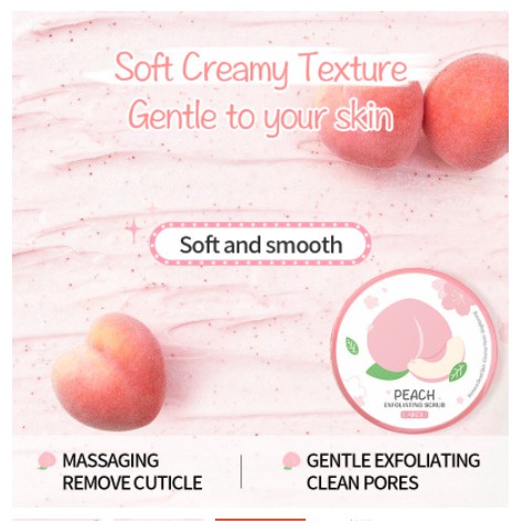 Tẩy da chết đào dành cho mặt Peach Exfoliating Scrub Laikou 90G Princess Beauty