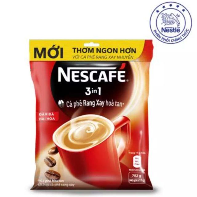 Nescafé 3in1 Đậm Đà Hài Hòa (Bịch 46 gói x 17g)