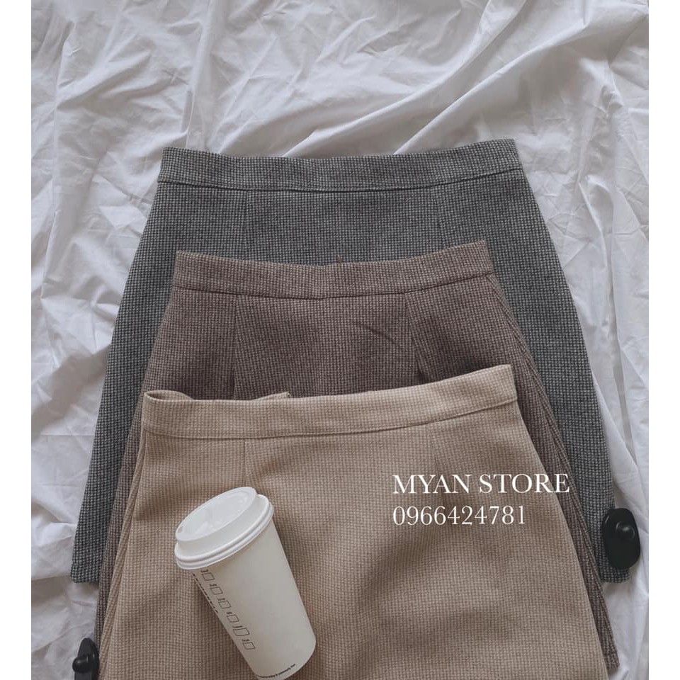 [Mã WARUN27 giảm 12k đơn 99k] Chân váy dạ kẻ nhỏ V10204 | BigBuy360 - bigbuy360.vn