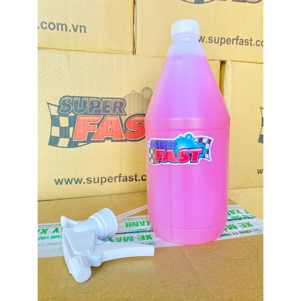 [Chính hãng] Dung Dịch Tẩy Rửa Đa Năng, nước rửa xe Super Fast superfast supper fast 1Lít - 1000ml