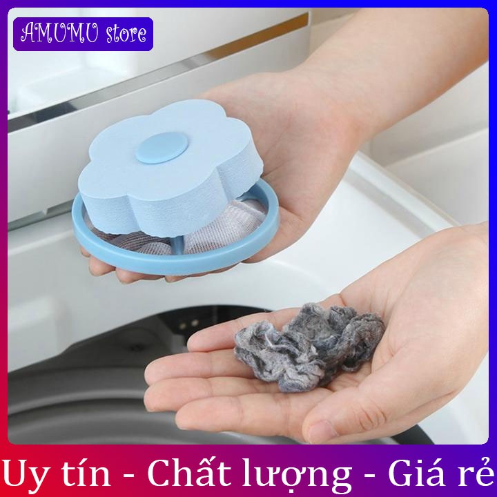 Túi lọc rác máy giặt hình hoa