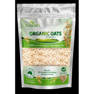 Yến Mạch Organic Xuân An túi 400g nk 100% từ Úc, hạn sử dụng 12 tháng