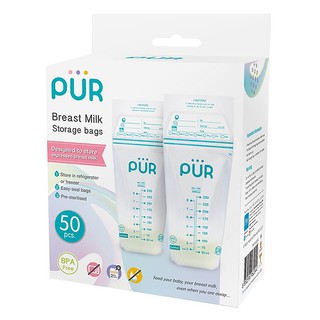 [ Hộp 40 túi trữ sữa Pur 250ml Thái Lan ], túi đựng sữa mẹ, túi trữ sữa mẹ, pur Thái Lan, túi trữ sữa dung tích 250ml