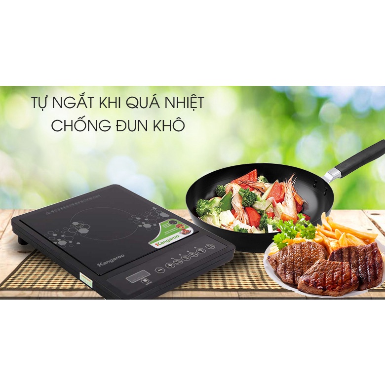 Bếp từ Kangaroo KG15IC1, tặng nồi lẩu, công suất 1800w nấu siêu nhanh, lỗi 1 đổi 1